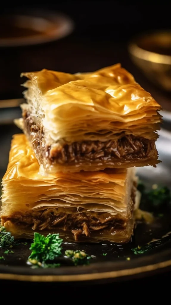 Delicious Cheesy French Dip Squares served on a platter