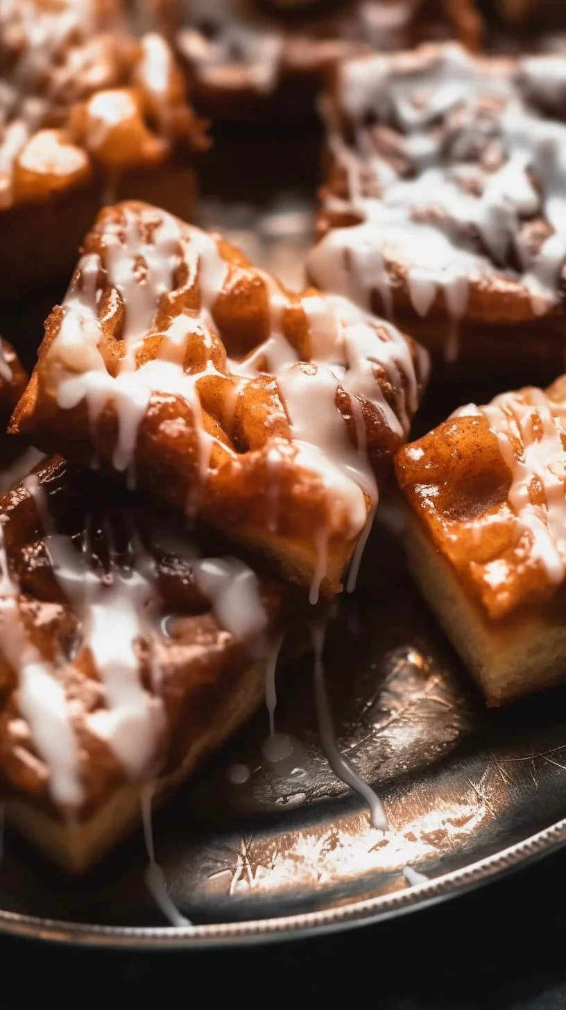 Freshly baked cinnamon focaccia bread with a golden crust and cinnamon swirls