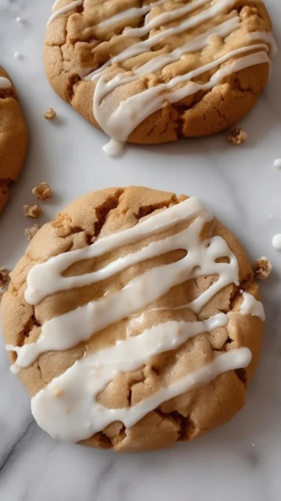 Coffee cake cookies with a crumbly texture, perfect for pairing with coffee.