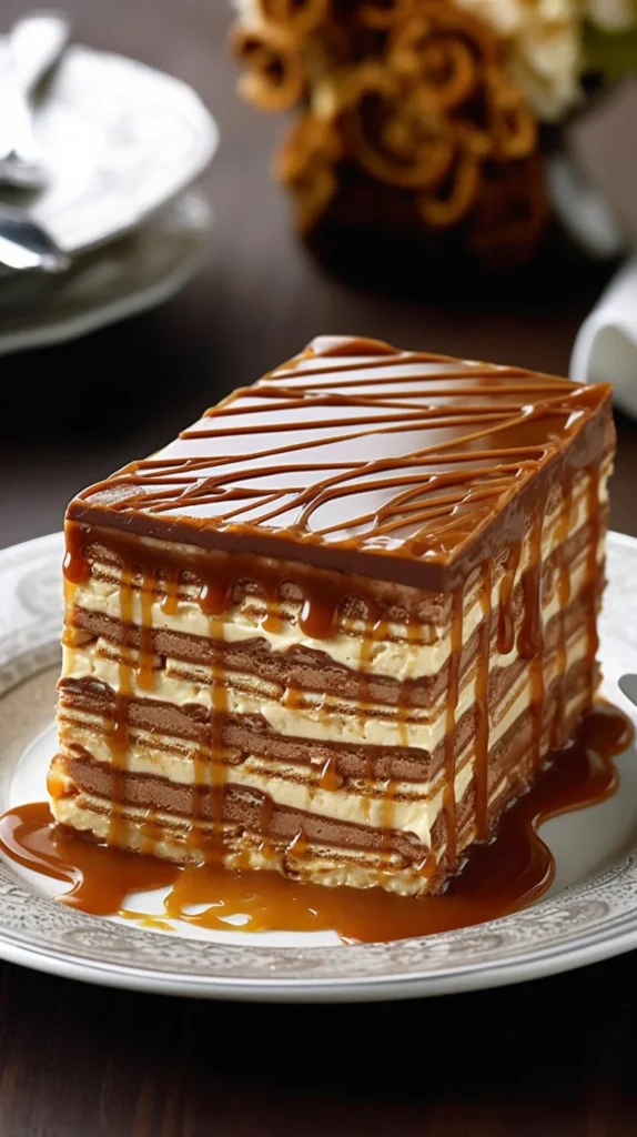 Delicious cookie cake with chocolate chips and frosting on a plate.