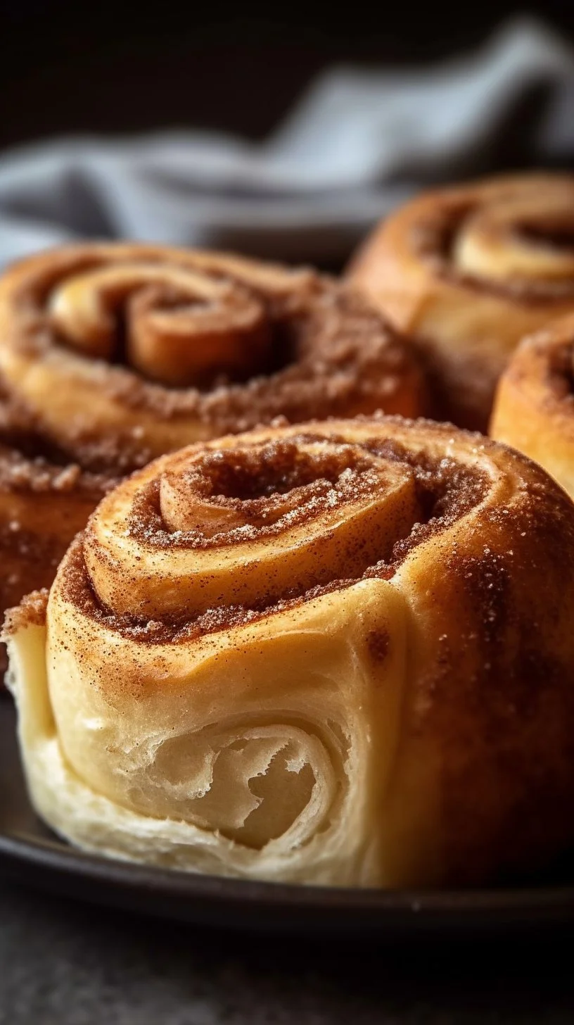 Delicious cream cheese cinnamon roll pillows fresh out of the oven