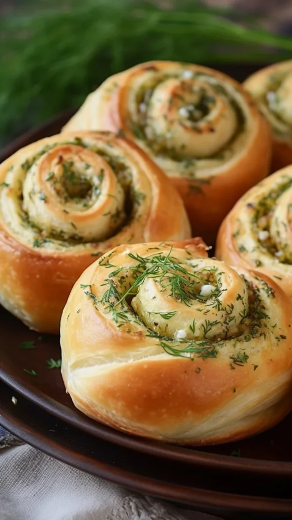 Delicious creamy pickle roll ups served on a platter