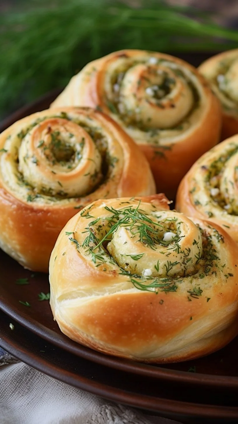 Delicious creamy pickle roll ups served on a platter