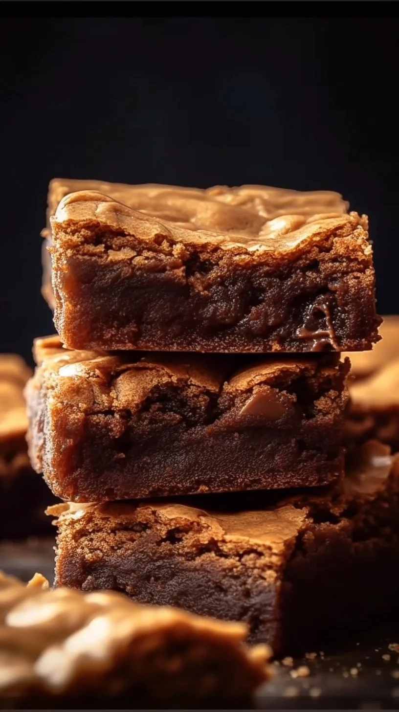 Gooey maple cinnamon blondies served on a rustic plate with a drizzle of syrup