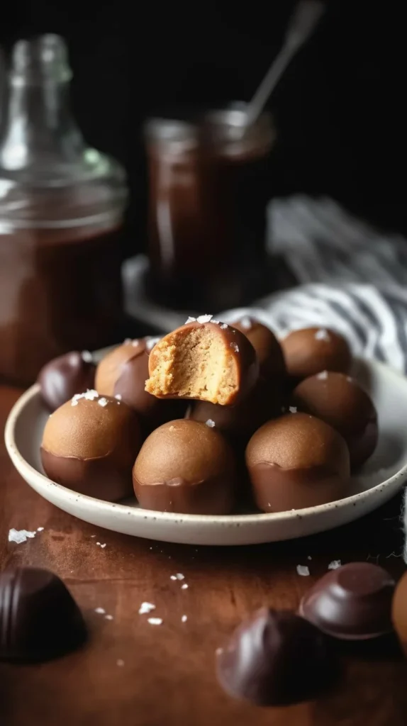 Healthy Buckeyes made with nutritious ingredients, perfect for snacking.
