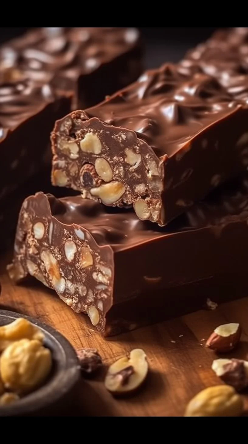 Healthy no-bake chocolate yogurt banana energy bars recipe with natural ingredients