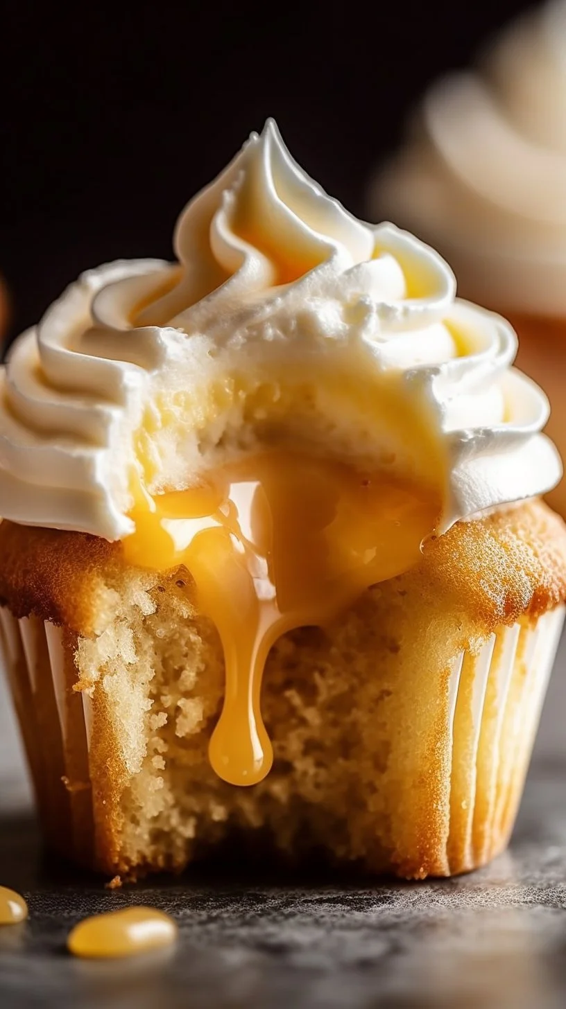 Delicious honey peach cream cheese cupcakes topped with fresh peach slices