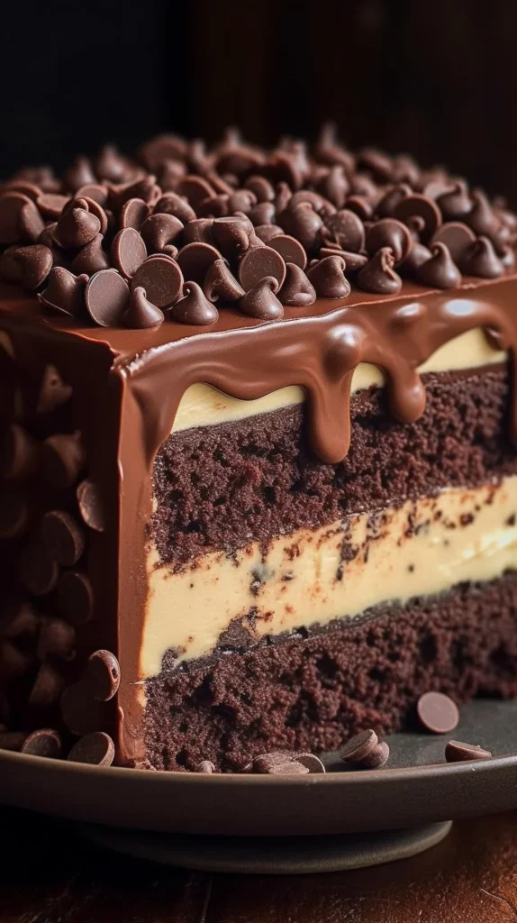 Delicious slice of Italian Love Cake with decorative toppings.