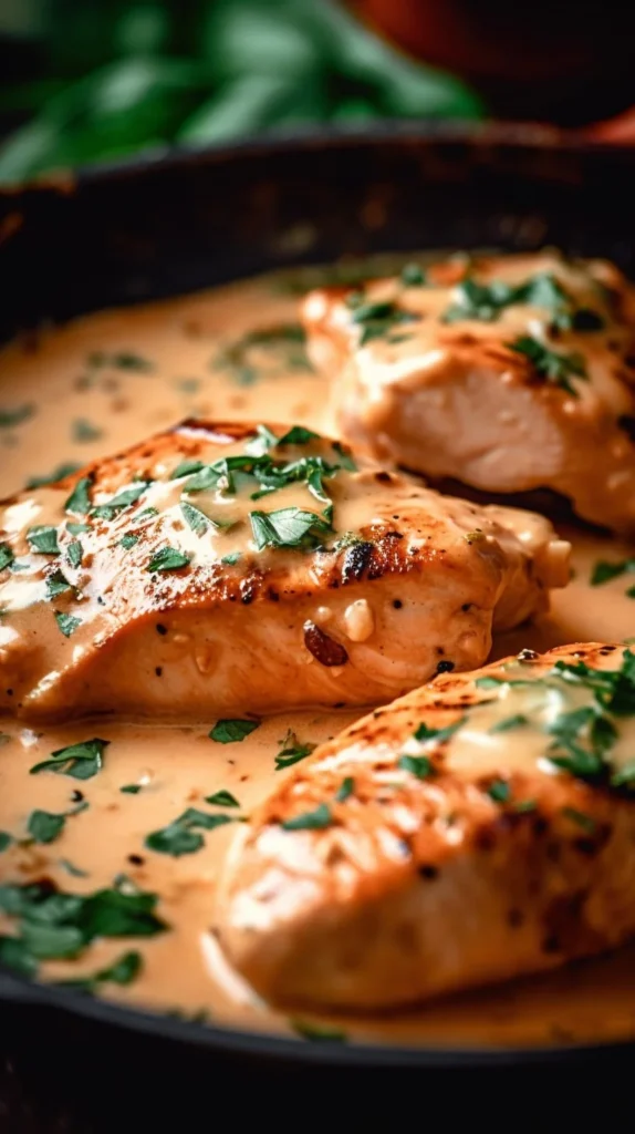 Marry Me Salmon dish served on a plate with garnishes, showcasing a delicious seafood meal.
