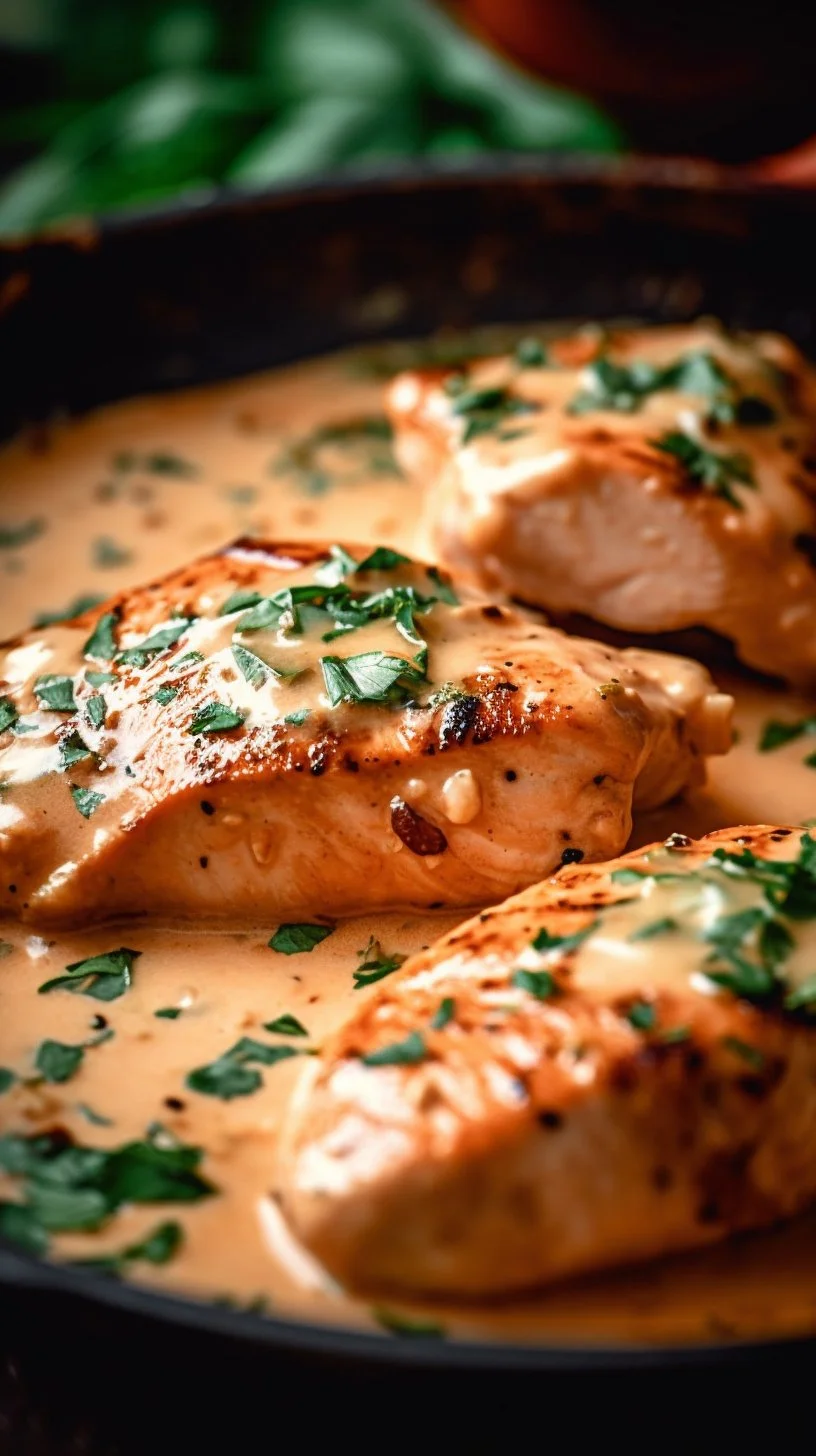 Marry Me Salmon dish served on a plate with garnishes, showcasing a delicious seafood meal.