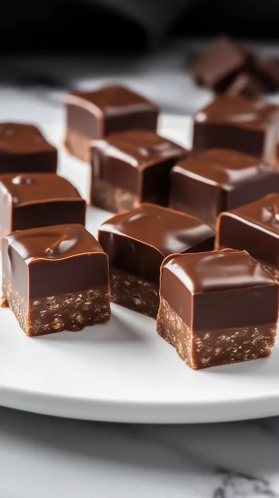 Delicious homemade Mars Bar Slice served on a plate.