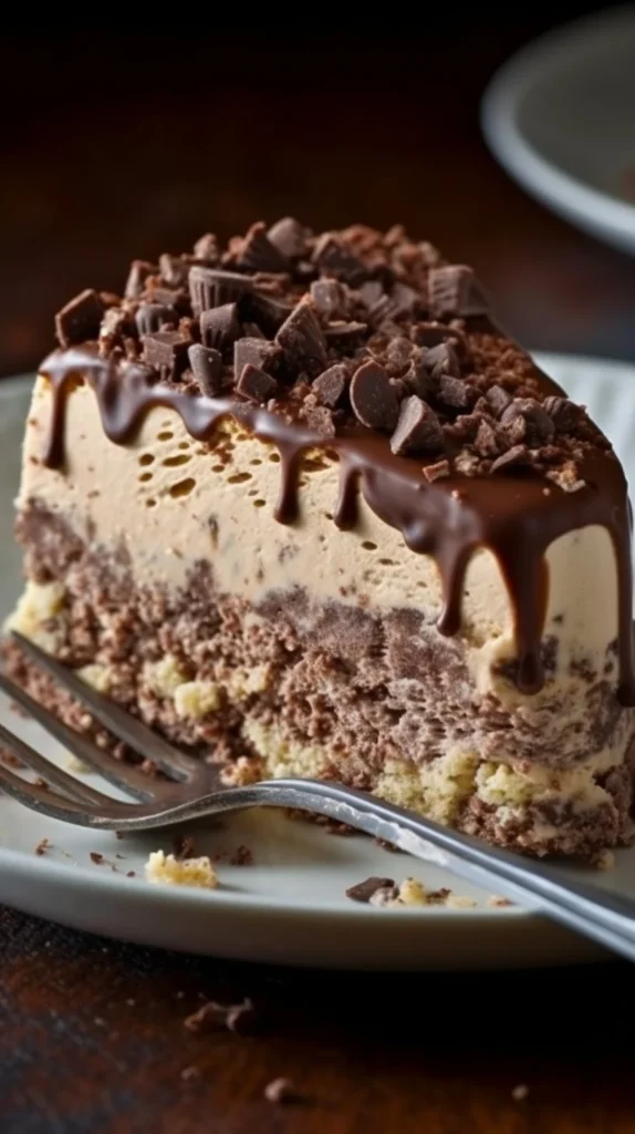 Delicious Nutella Crunch Ice Cream Cake with rich chocolate and crunchy layers