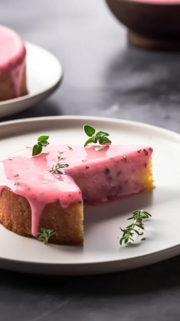 Pink Grapefruit and Thyme Vegan Shortbread cookies on a wooden plate