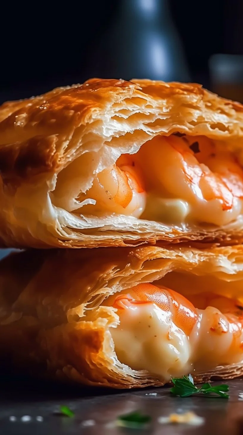 Delicious Shrimp Crab Melts served on a plate, garnished and ready to enjoy.