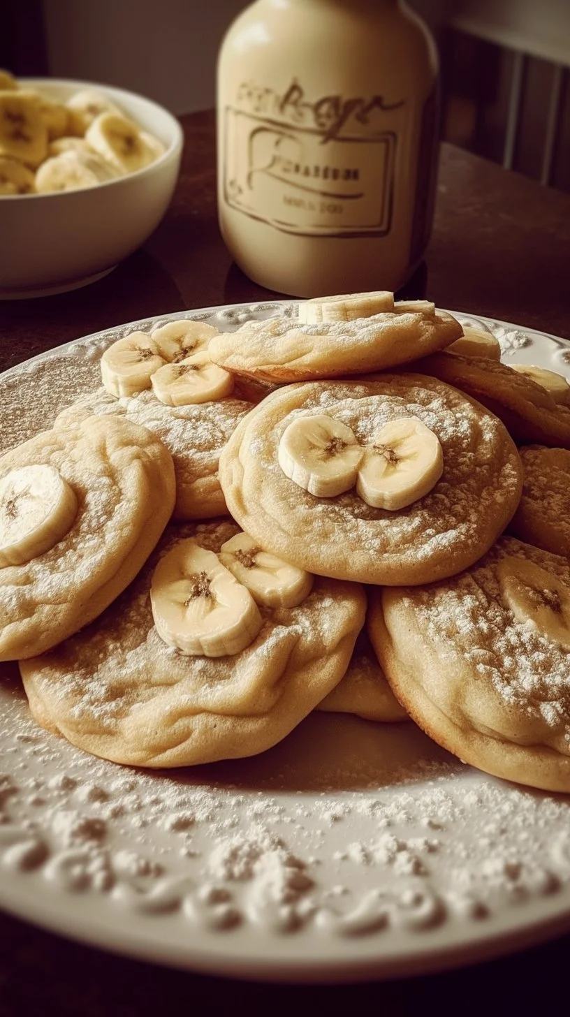 Southern banana pudding cookies with creamy filling and vanilla wafers