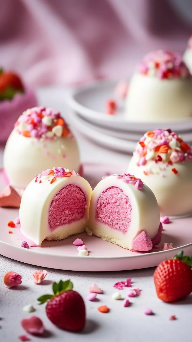 Strawberry Shortcake Easter Egg Bombs decorated for a spring celebration