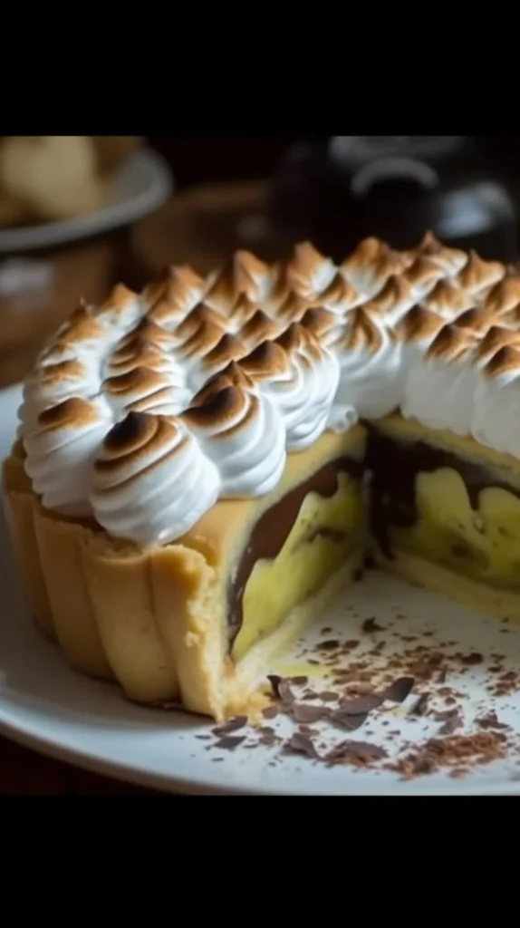 Banana Chocolate Dream Roll dessert with chocolate and bananas