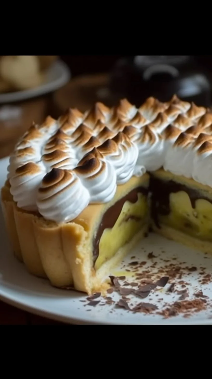 Banana Chocolate Dream Roll dessert with chocolate and bananas