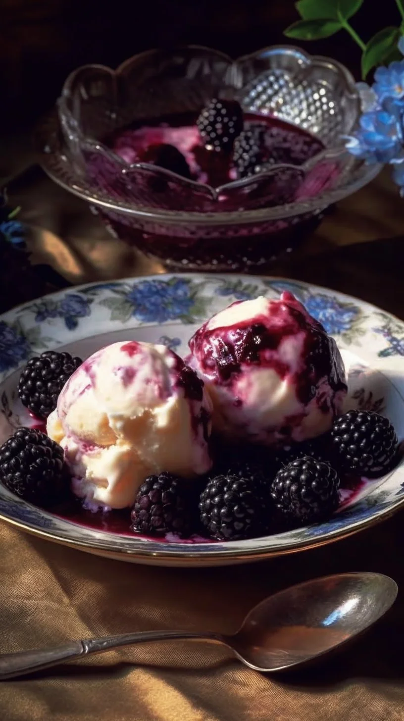 Delicious homemade blackberry dumplings with a rich berry filling