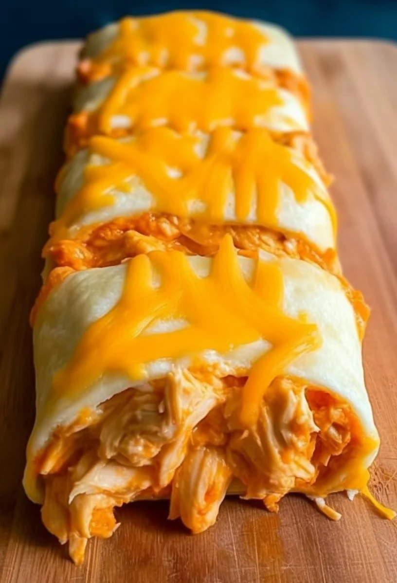 Delicious Buffalo Chicken Cheese Bake with melted cheese and flavorful spices.