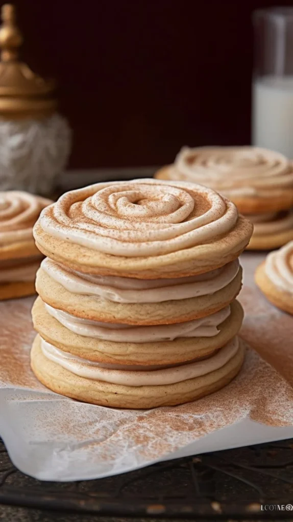 Delicious churro cookies topped with cinnamon sugar