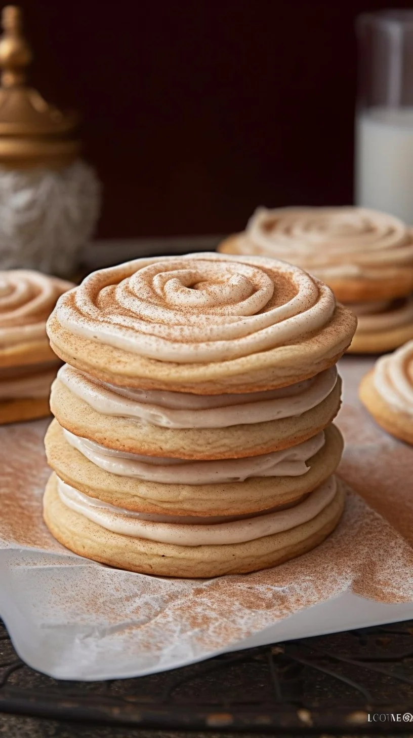 Delicious churro cookies topped with cinnamon sugar