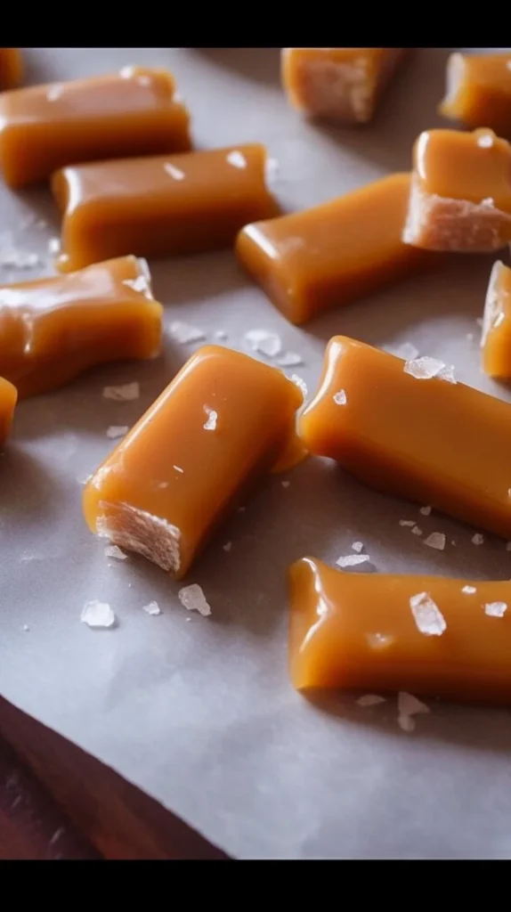 Bowl of homemade microwave caramels ready to be enjoyed.