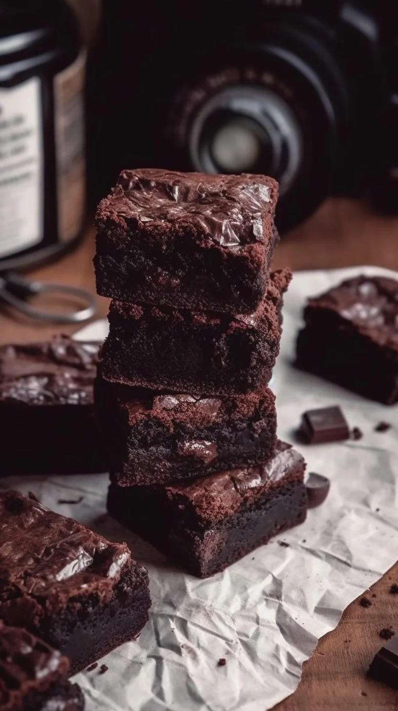 Delicious small batch brownies fresh out of the oven