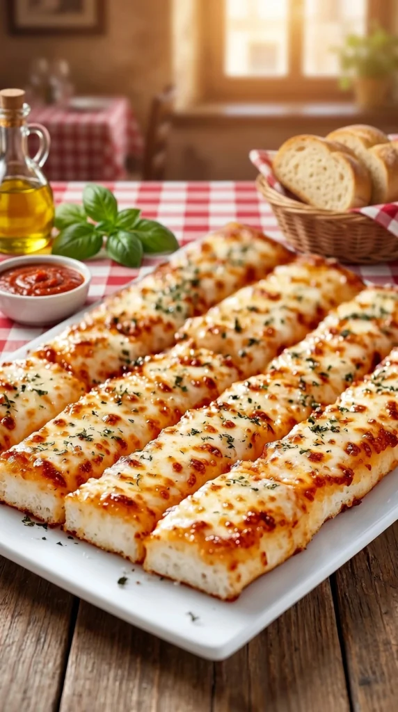 Delicious homemade Pizza Hut cheese sticks, perfect for snacking or parties.