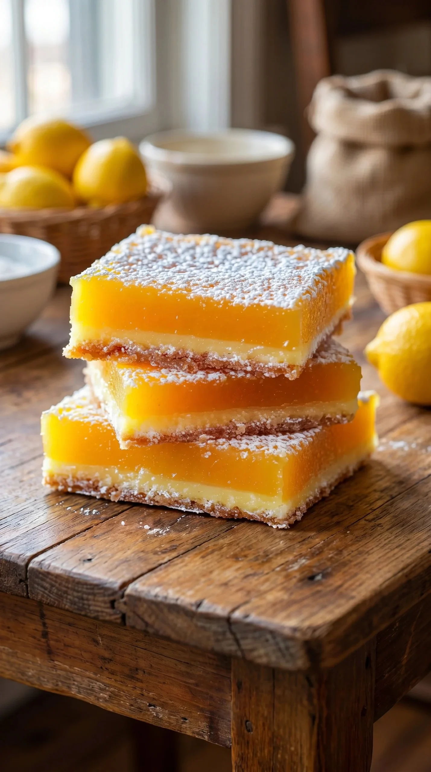 Irresistibly tangy orange bars with buttery shortbread crust on a white plate