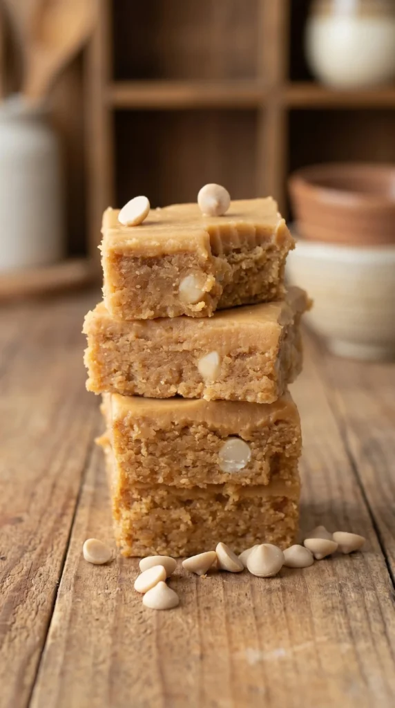 Keto Peanut Butter Blondies - low-carb, gluten-free dessert