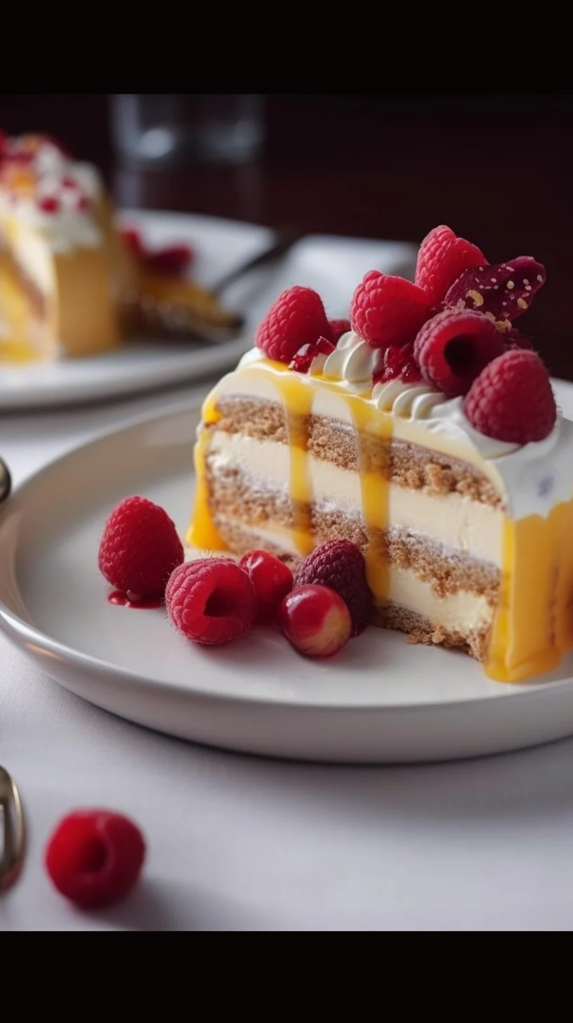 Mango and Cream Cheese Log dessert showcasing ripe mango and smooth cream cheese.