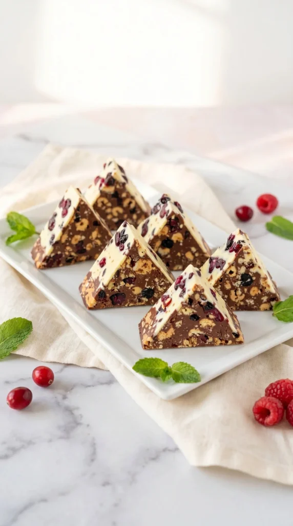 No bake chocolate biscuit dessert with layers of creamy chocolate