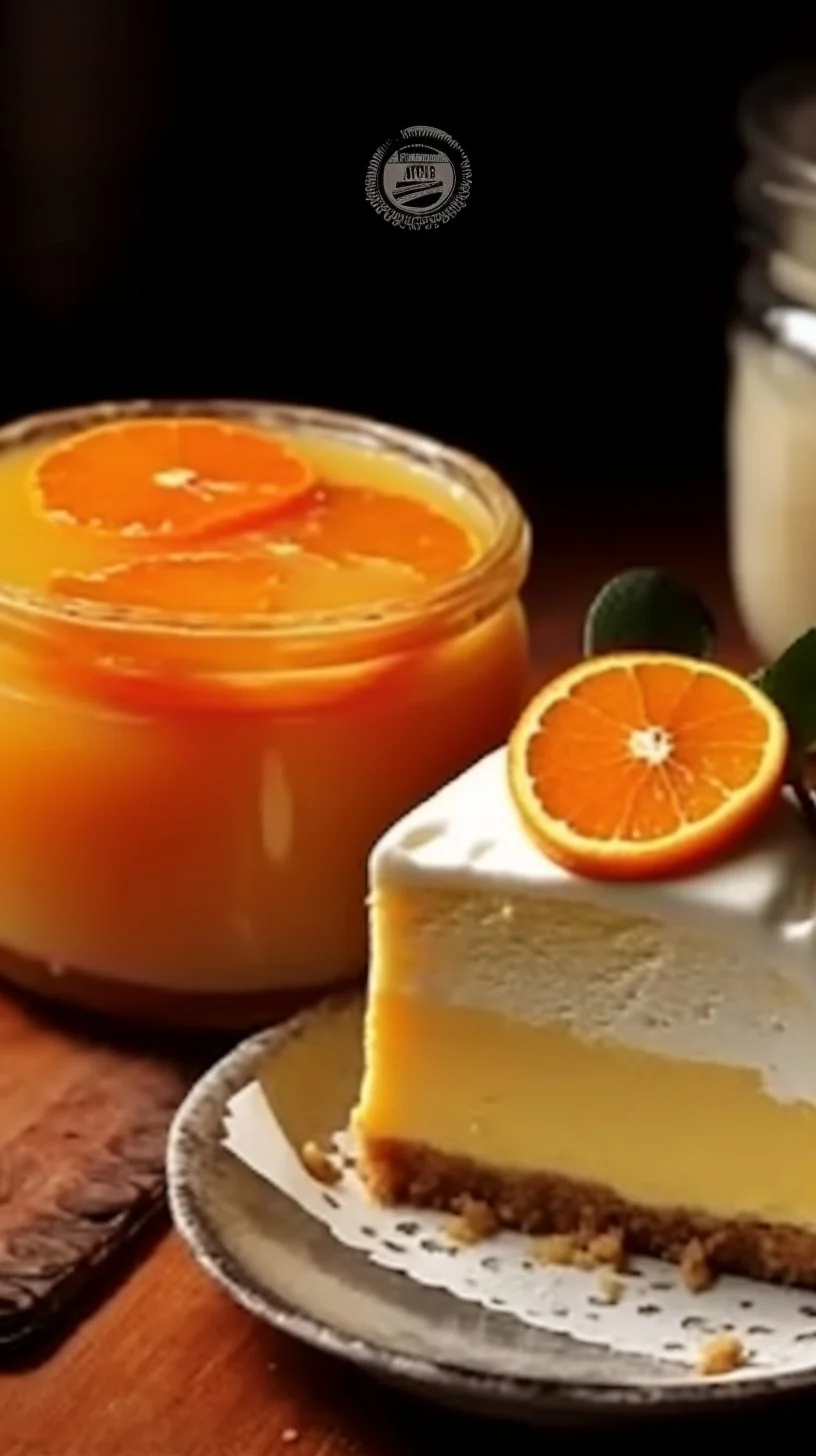 Delicious Orange Cream dessert served in a bowl with fresh orange slices