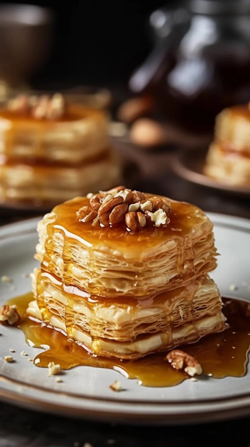 Phyllo dough cream cheese rolls filled with rich cream cheese filling