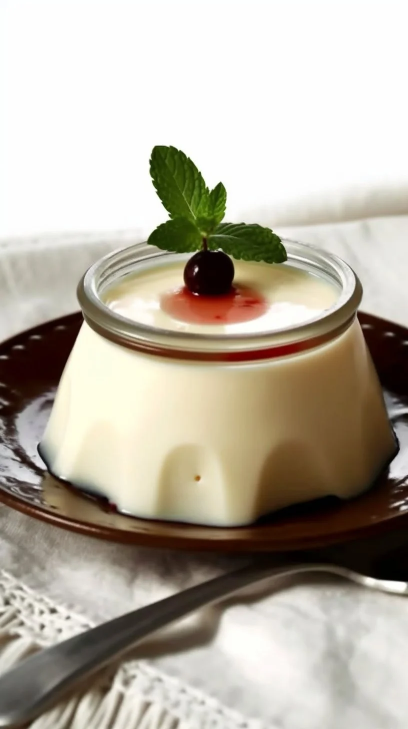 Delicious Vanilla Panna Cotta served in elegant glass cups