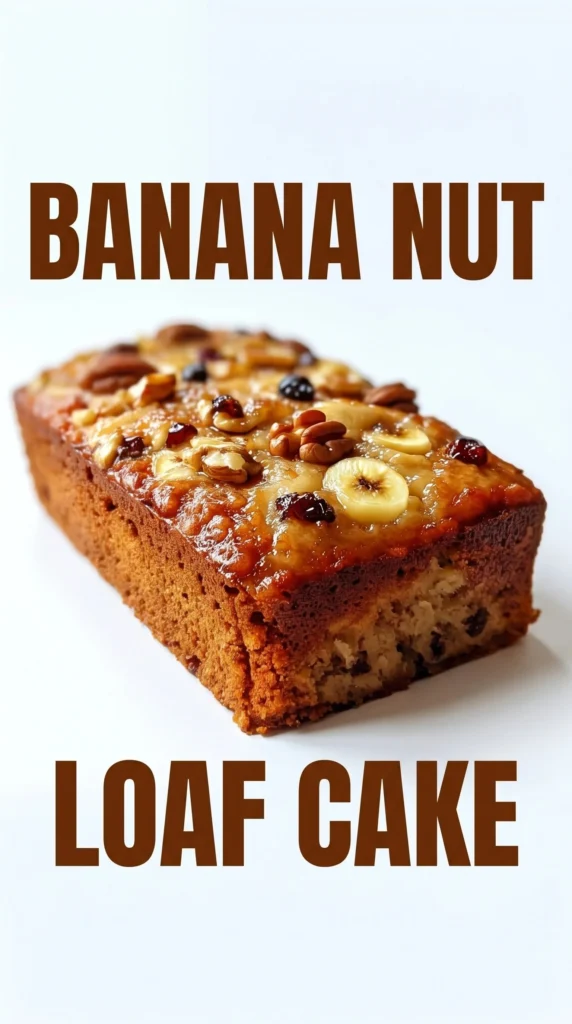 Delicious Banana Apple Walnut Cake with a golden crust and rich flavors
