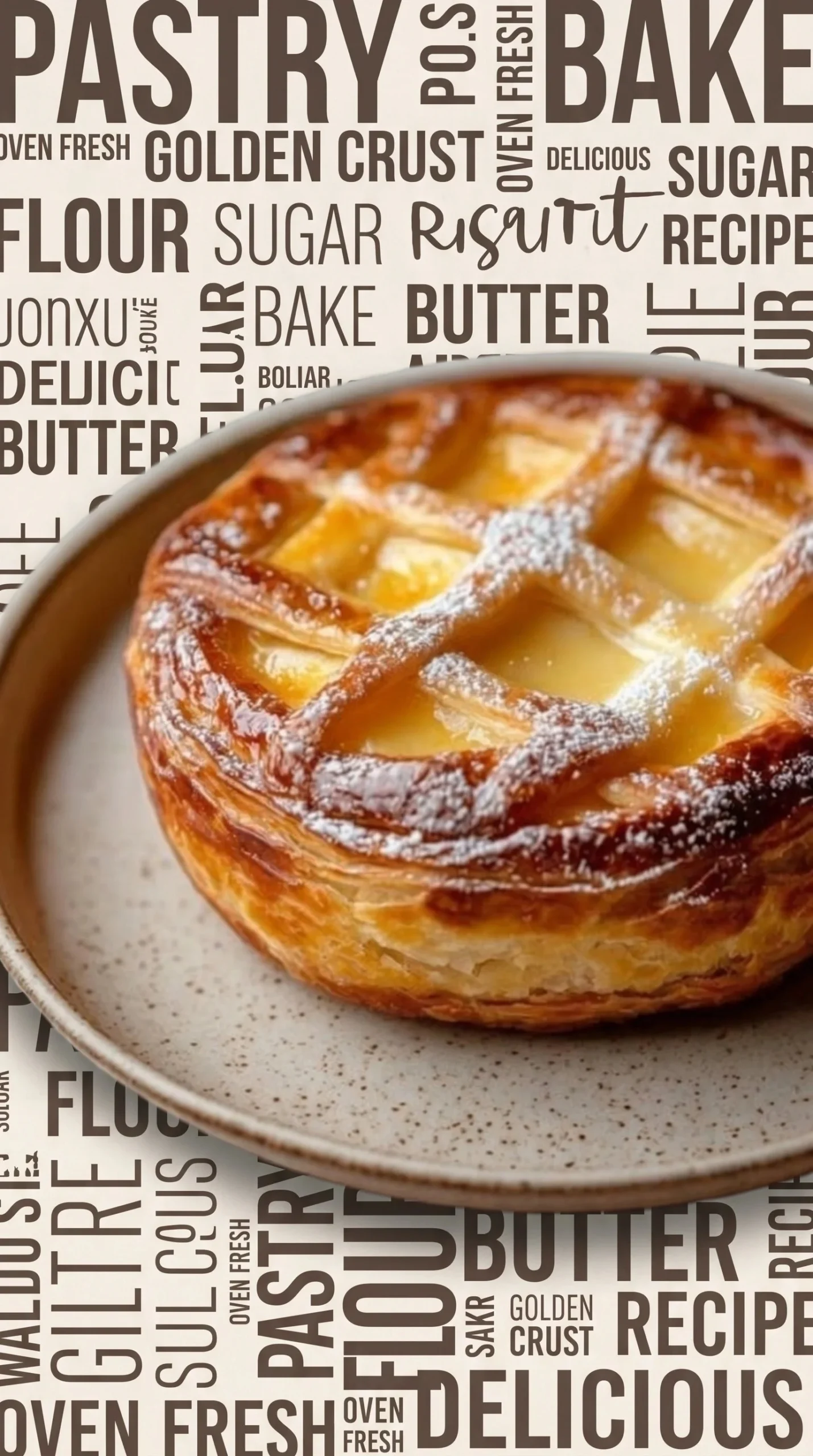 Delicious slice of traditional Basque Cake with a creamy custard filling.