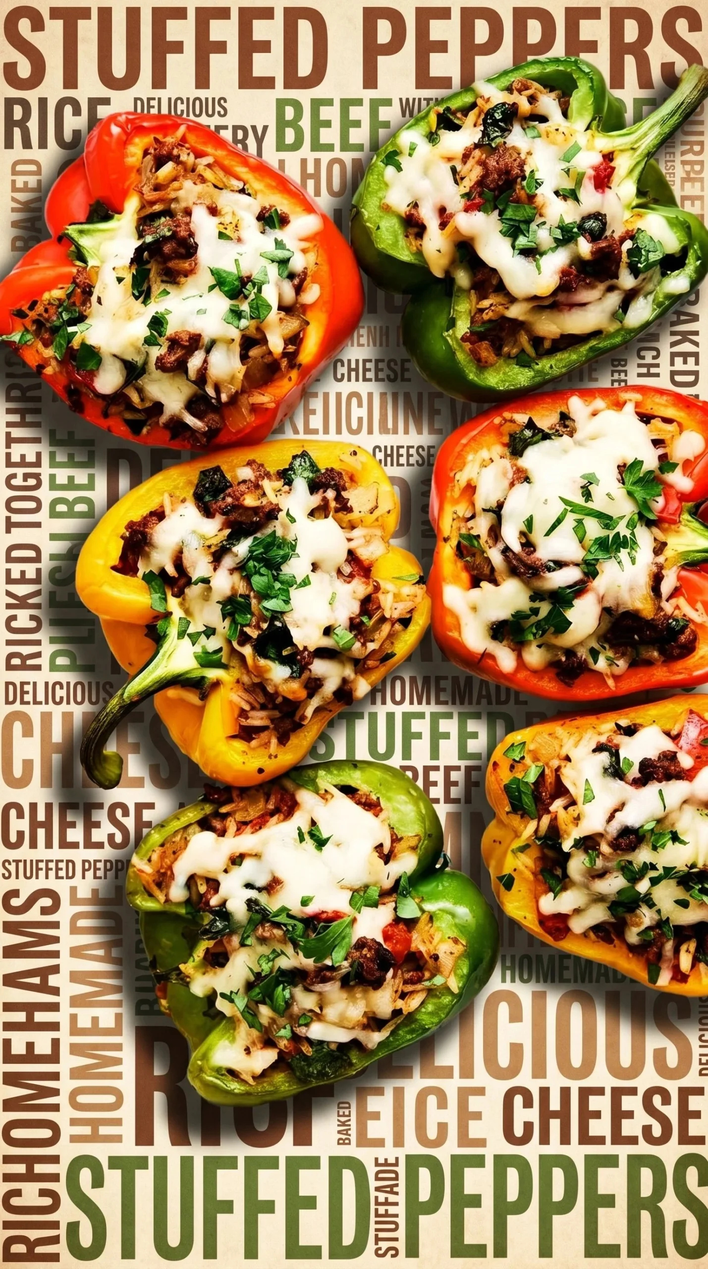 Colorful, delicious BEST STUFFED PEPPERS filled with savory ingredients.