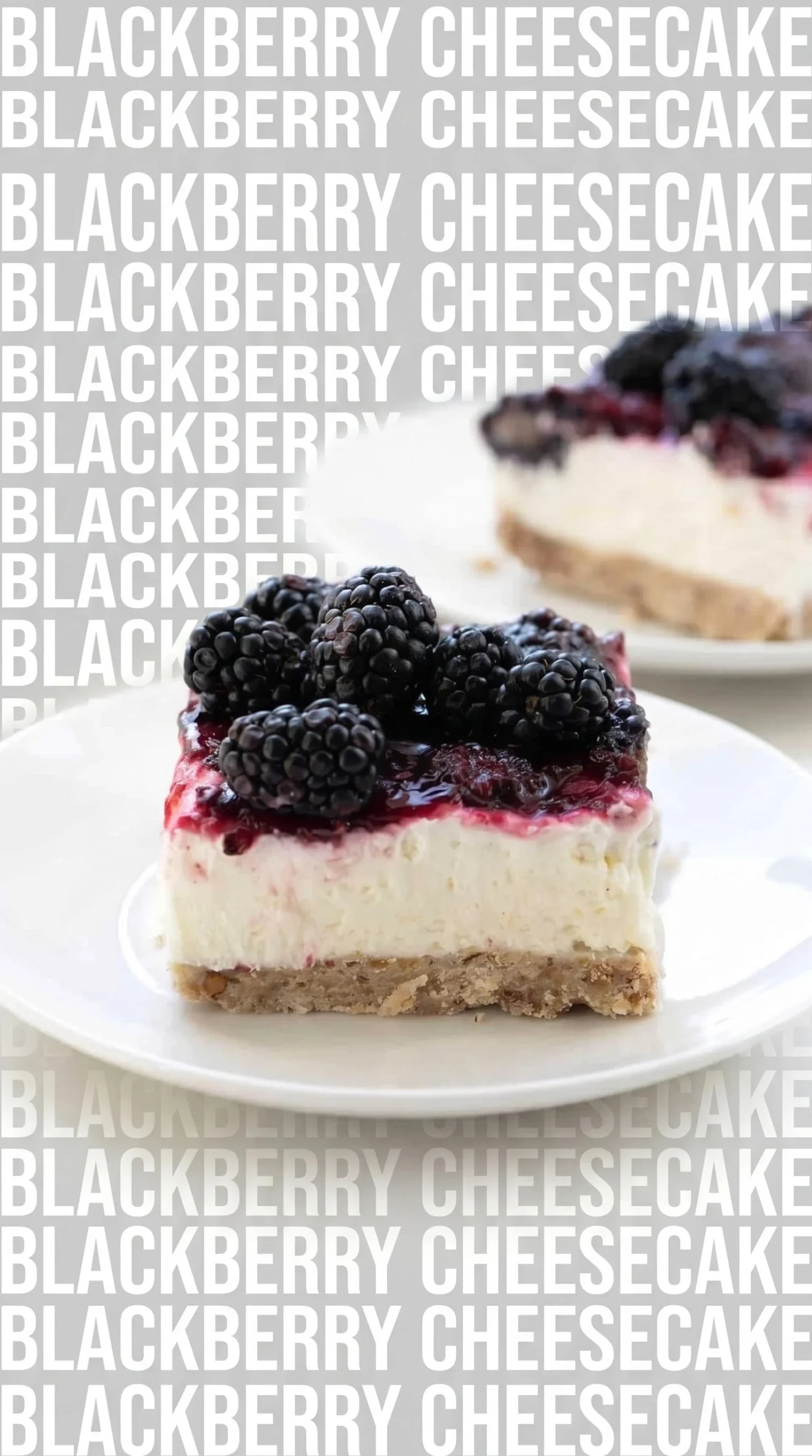 Deliciously creamy Blackberry Cream Cheese dessert garnished with fresh blackberries.