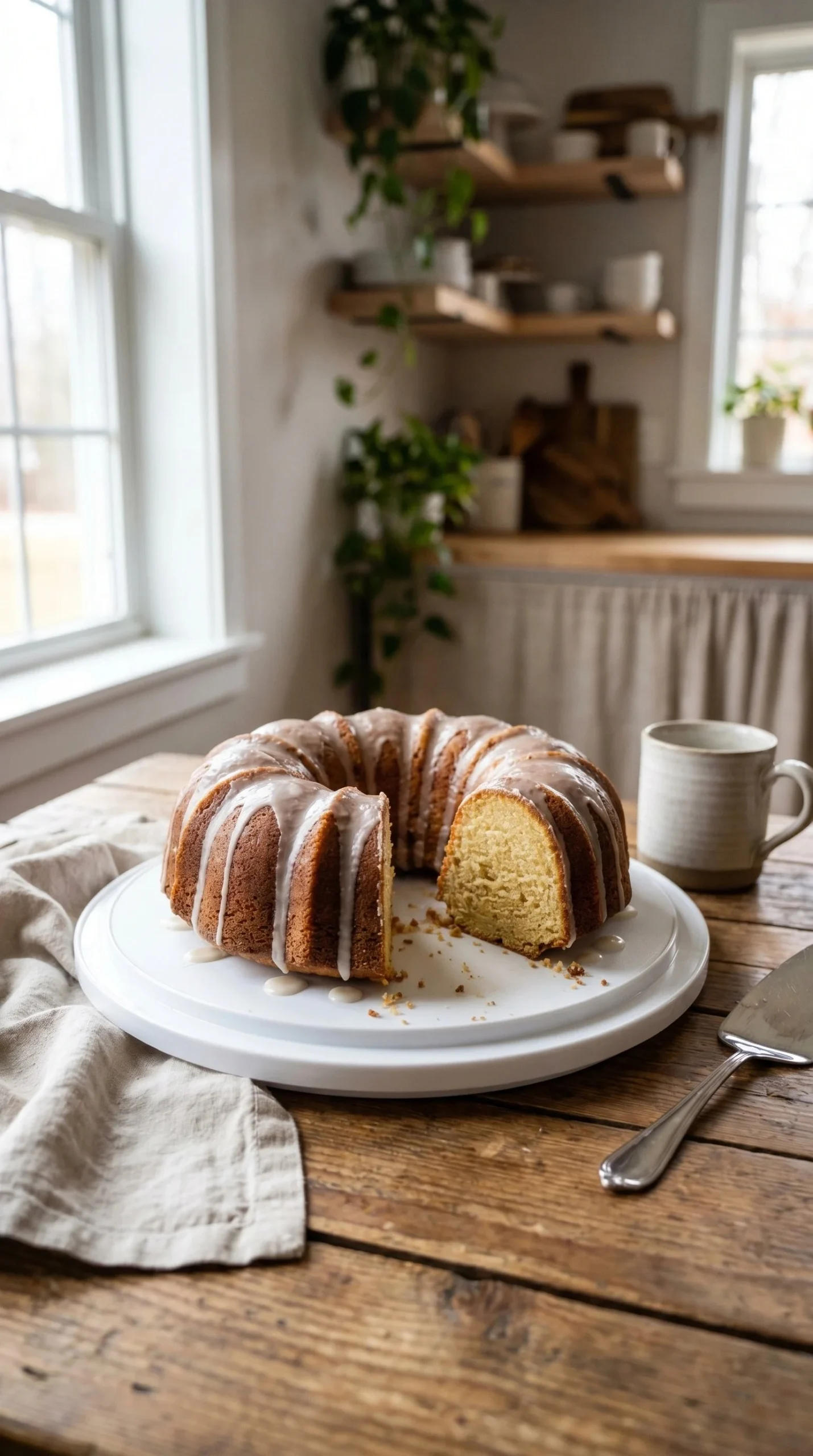 Buttermilk 5 Flavor Pound Cake with fresh ingredients and vibrant colors