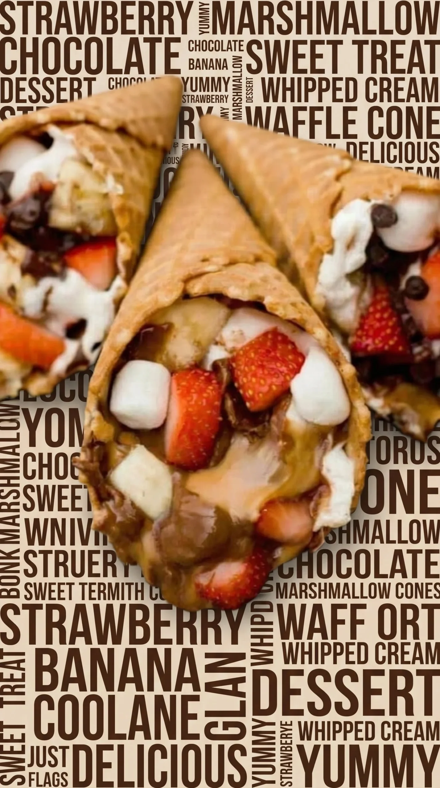 Delicious Campfire Cones filled with chocolate and fruit
