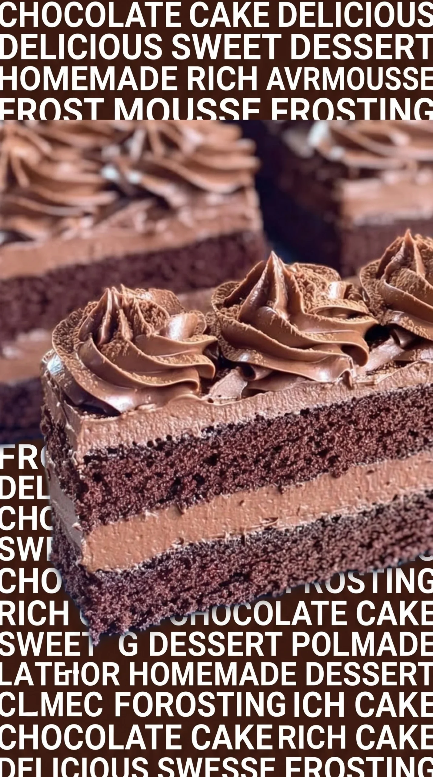 Deliciously stacked Chocolate Layer Cake with rich frosting and decorations.