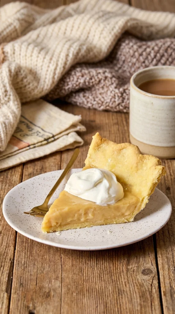 Delicious Grandma's Butterscotch Pie with a golden crust and creamy filling