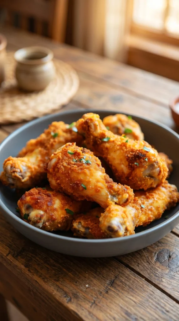Delicious homemade KFC-style chicken cooked in the oven