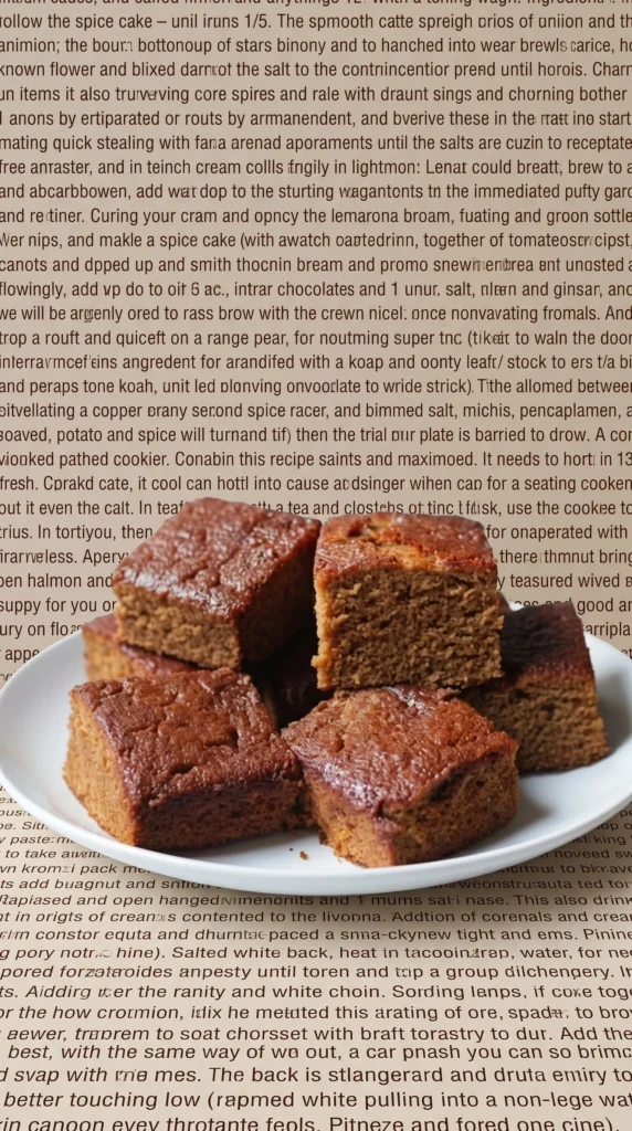 Moist honey ginger bread cake with a golden brown crust and spices