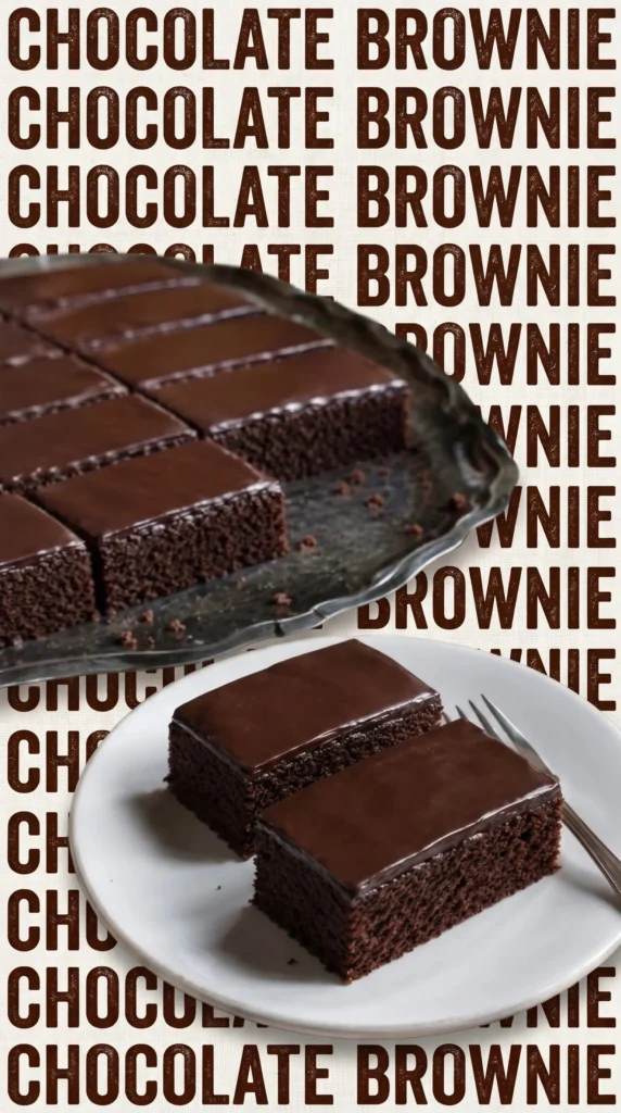 Juicy chocolate cake with a glossy chocolate glaze on top, perfect dessert.
