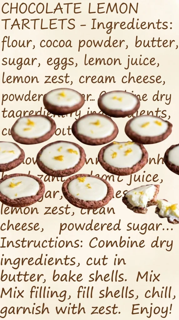 Delicious Lemon Cream Cheese Tarts topped with lemon zest and mint leaves
