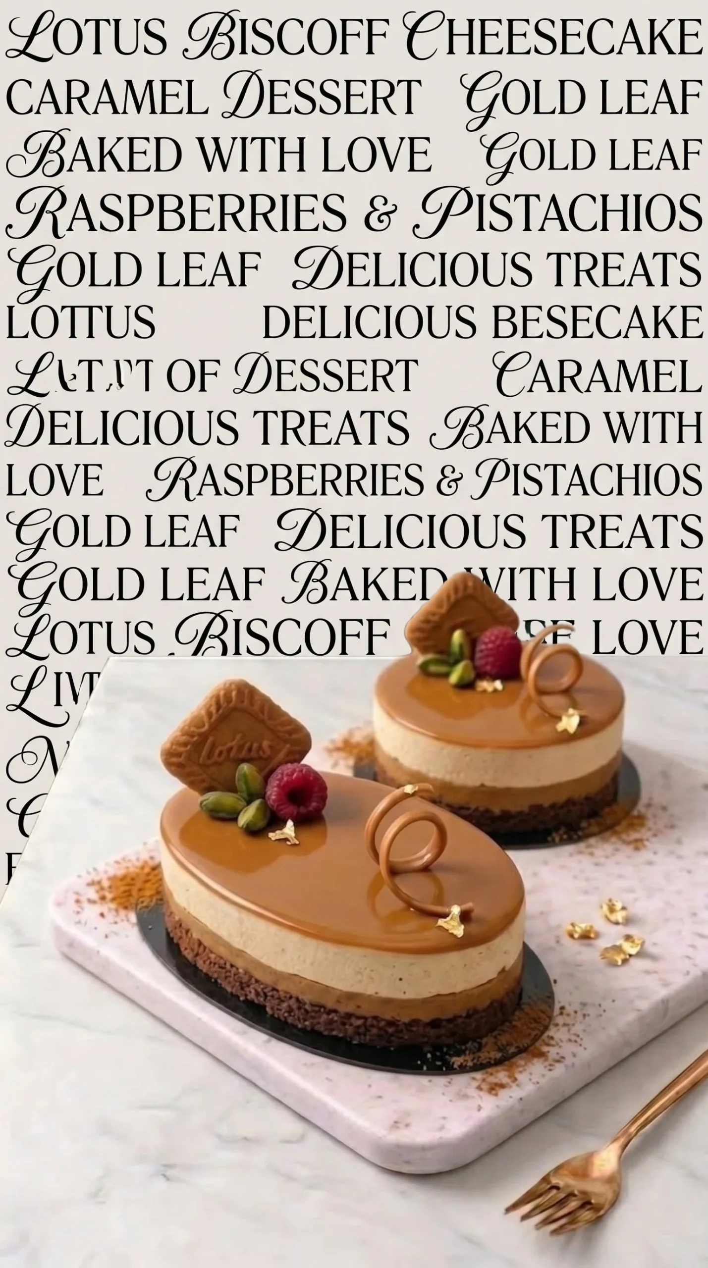 Delicious homemade Lotus Caramel Dessert served in a glass with a crumble topping.