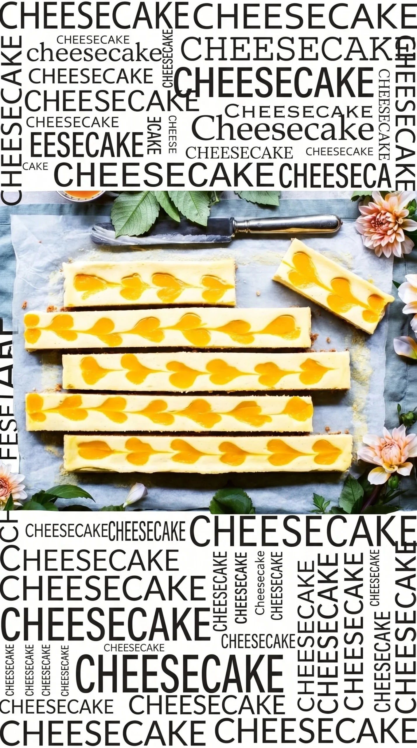 Mango and Lime Cheesecake Bars on a plate, garnished with lime zest.